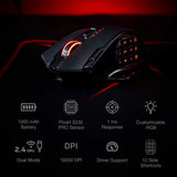 Redragon M913 Impact Elite Wireless Gaming Mouse 16000 DPI Wired/Wireless RGB with 20 Programmable Buttons 45 Hours