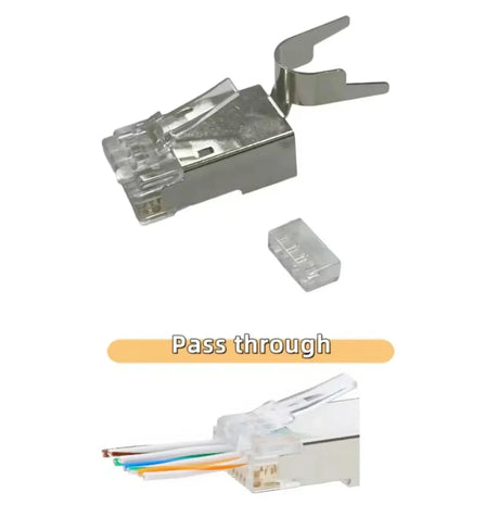 RJ45 8P8C Cat 6A 23AWG 1.5mm Crimp Plug Shielded | PACK of 50