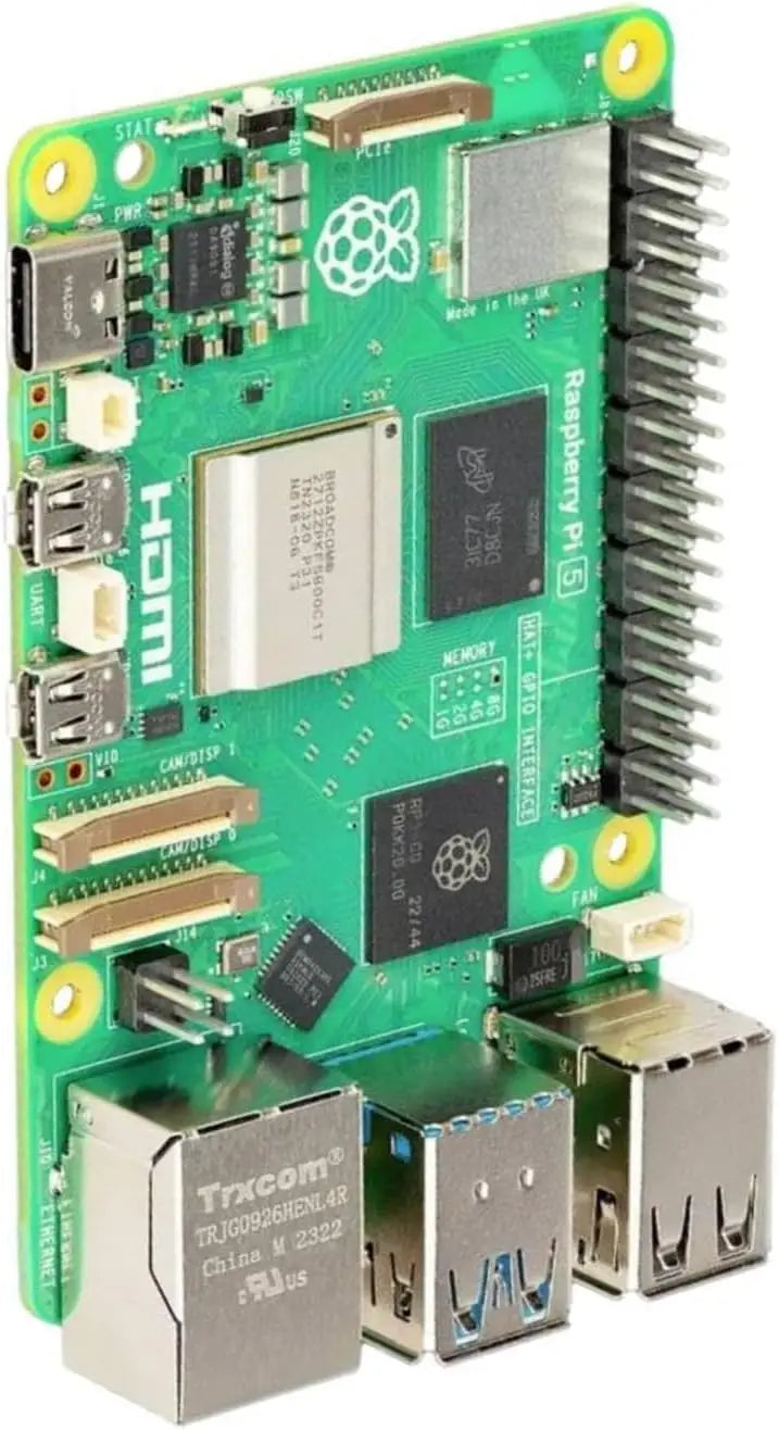 RPI5-4GB-SINGLE SBC Raspberry Pi5 4GB BCM2712 Arm Cortex-A76 RAM MicroSD Wifi HDMI Power button
