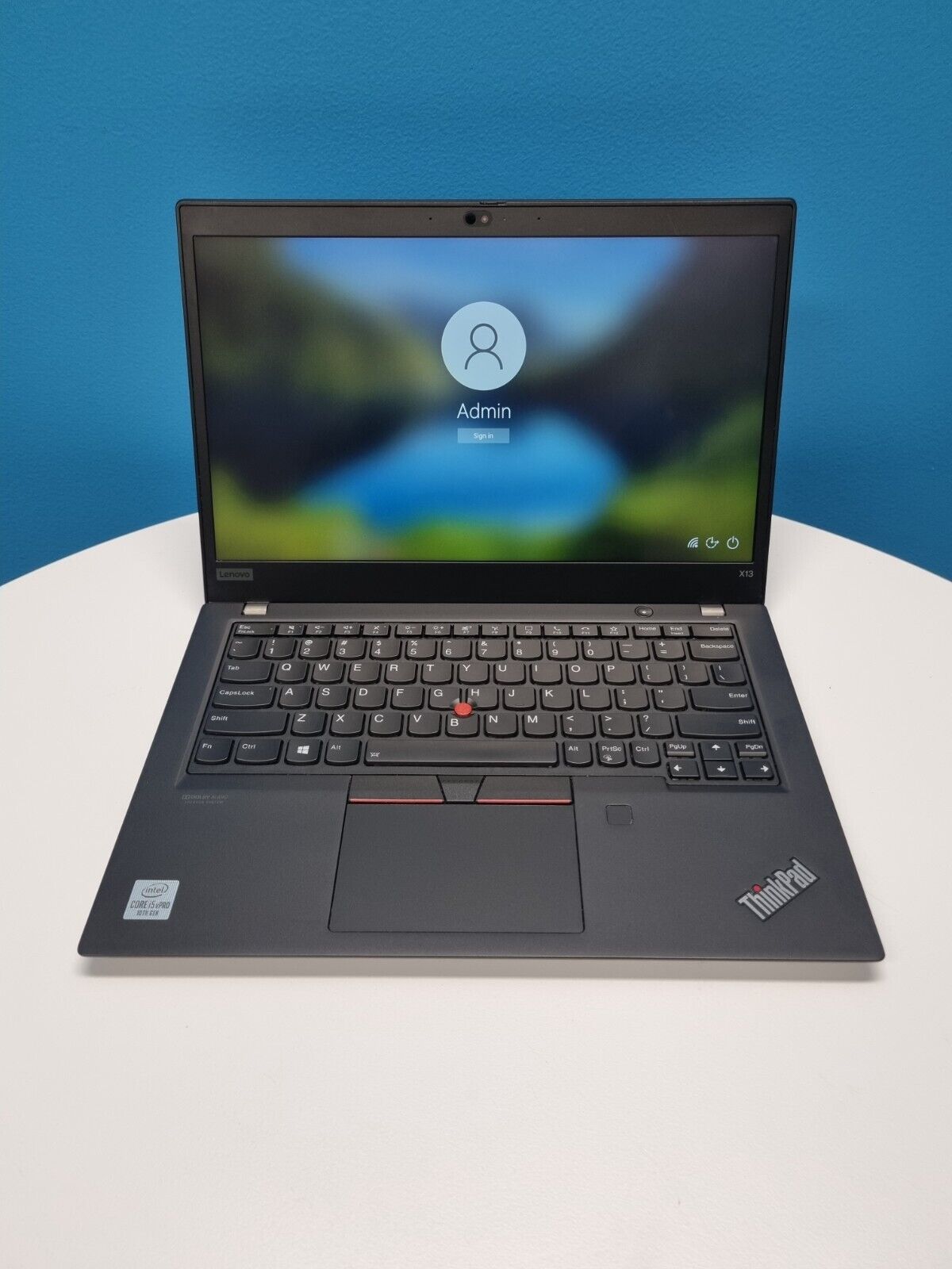 Lenovo ThinkPad x 13- i5 -10310U @ 1.70GHz, 256GB SSD, 16GB RAM, Touch, W10 Pro- Refurbished Laptop