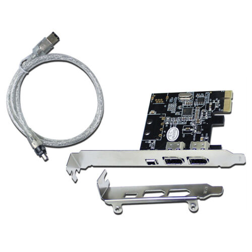 PCI-E 1x to 16x 1394 DV Video Capture Card With 6 Pin to 4 Pin Firewire Adapter