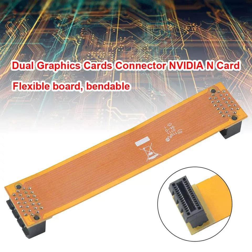 Flexible 10cm SLI Bridge PCI-e Video Card Cable Connector