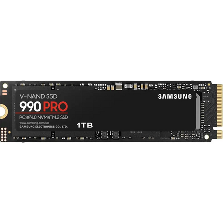 Samsung 990 PRO 1TB PCIe Gen 4.0 x4 (Maximum Transfer Rate 7,450MB/s) NVMe M.2