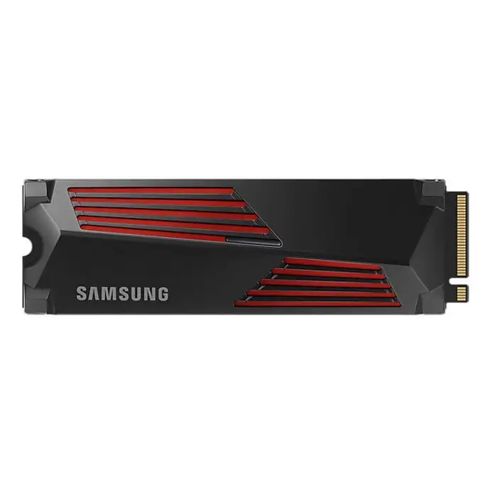 Samsung 990 Pro 1TB with Heatsink Gen4 NVMe SSD 7450MB/s 6900MB/s R/W 1550K/1200K IOPS 600TBW 1.5M Hrs MTBF for PS5