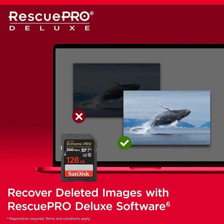 SanDisk 128GB Extreme PRO SDXC UHS-I Memory Card - C10 U3 V30 4K UHD SD