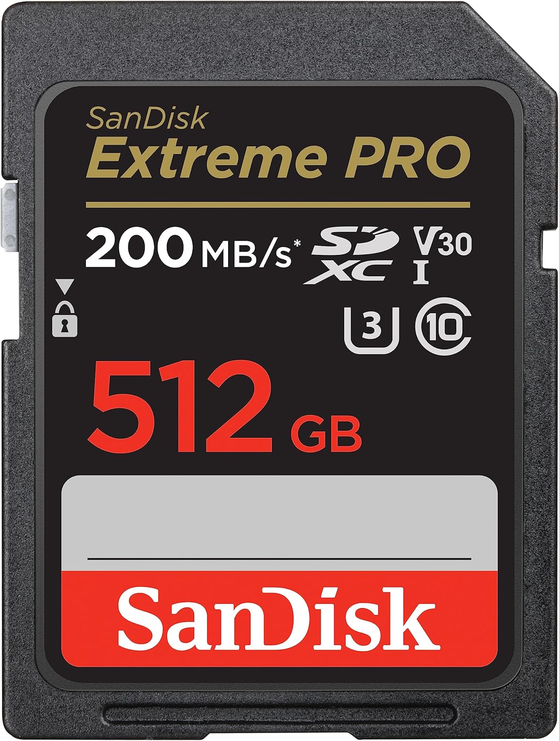 SanDisk 512GB Extreme PRO SDXC UHS-I Memory Card - C10 U3 V30 4K UHD SD - SDSDXXD-512G-GN4IN