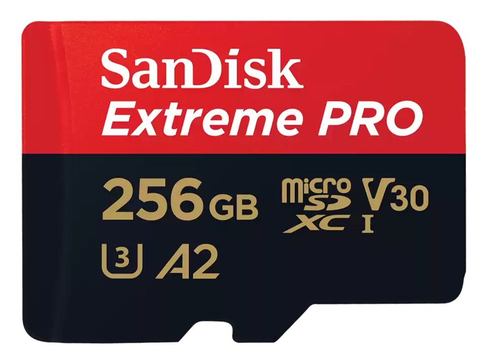 SanDisk Extreme PRO 256GB V30 A2 U3 UHS-I MicroSDXC with Adapter
