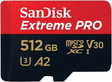 SanDisk Extreme PRO 512GB V30 A2 U3 microSDXC UHS-I Card