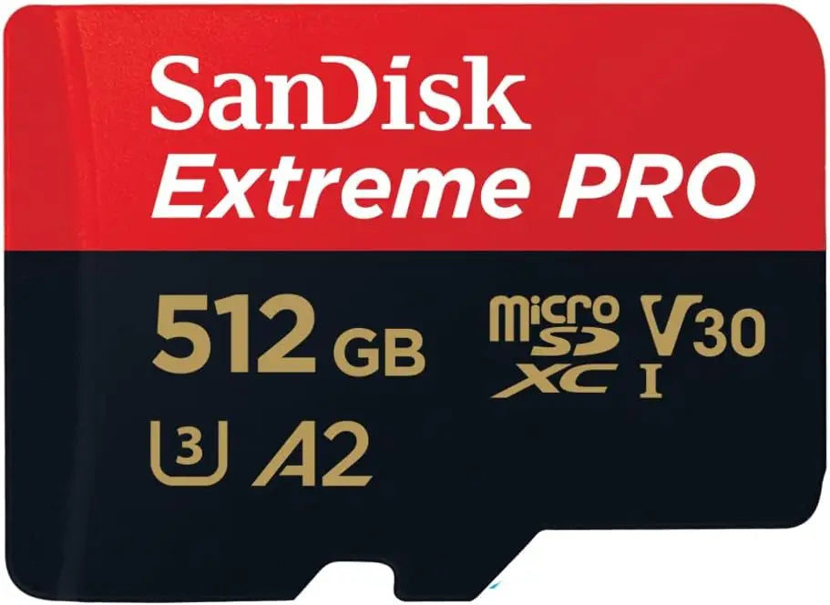 SanDisk Extreme PRO 512GB V30 A2 U3 microSDXC UHS-I Card