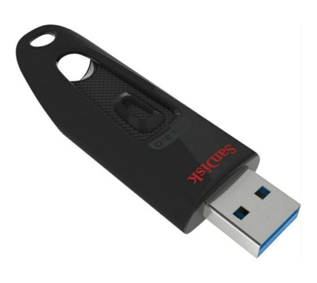 SanDisk Ultra 32GB USB3.0 Flash Drive ~130MB/s Memory Stick Thumb Key Lightweight SecureAccess Password-Protected