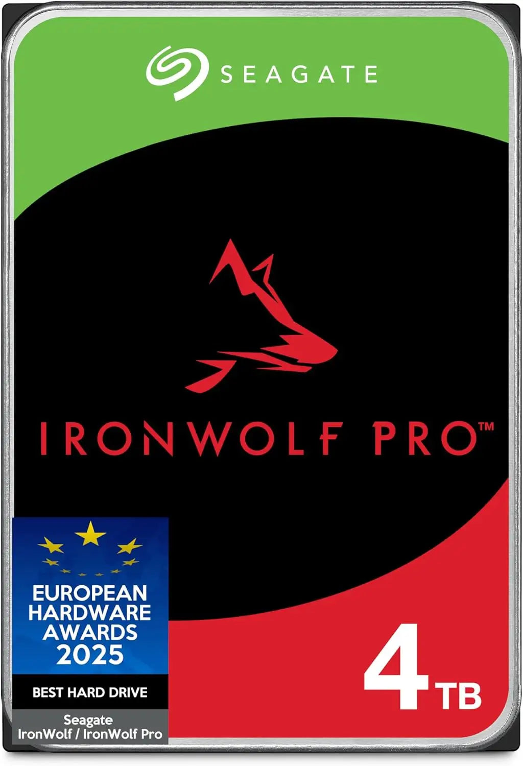Seagate IronWolf Pro 4TB Enterprise Internal NAS HDD CMR 3.5 Inch SATA 6GB/s 7.200 RPM 256MB Cache for RAID Data Rescue