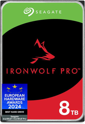Seagate IronWolf Pro 8TB NAS Internal Hard Drive HDD 3.5’’ 7200RPM CMR 256MB Cache SATA 6GB/S Includes Data Rescue