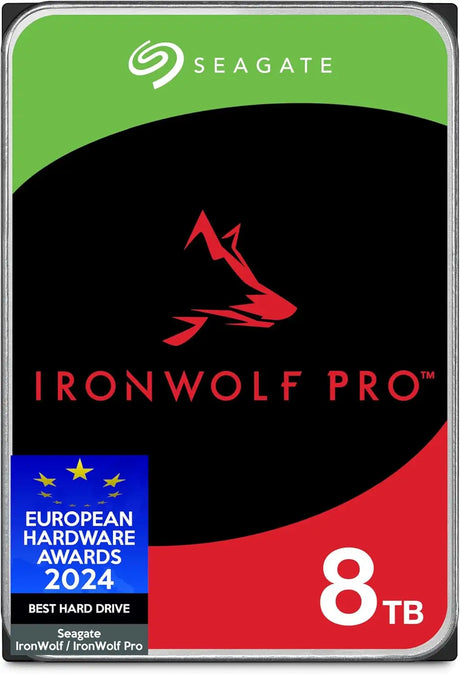 Seagate IronWolf Pro 8TB NAS Internal Hard Drive HDD 3.5’’ 7200RPM CMR 256MB Cache SATA 6GB/S Includes Data Rescue
