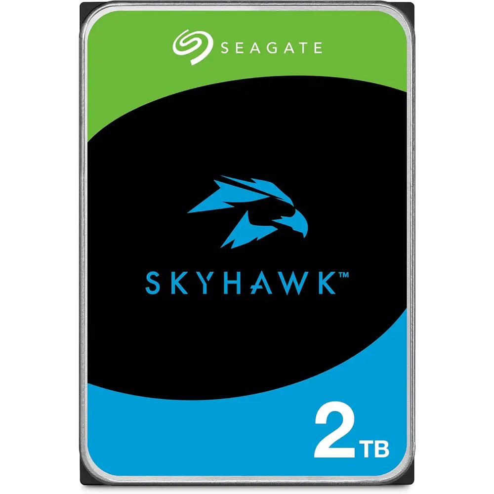 Seagate Skyhawk 2TB Interne Harde Schijf 3.5’’ voor DVR/NVR-bewakingscamerasysteem Video-opslag SATA 6 GB/s 256 MB