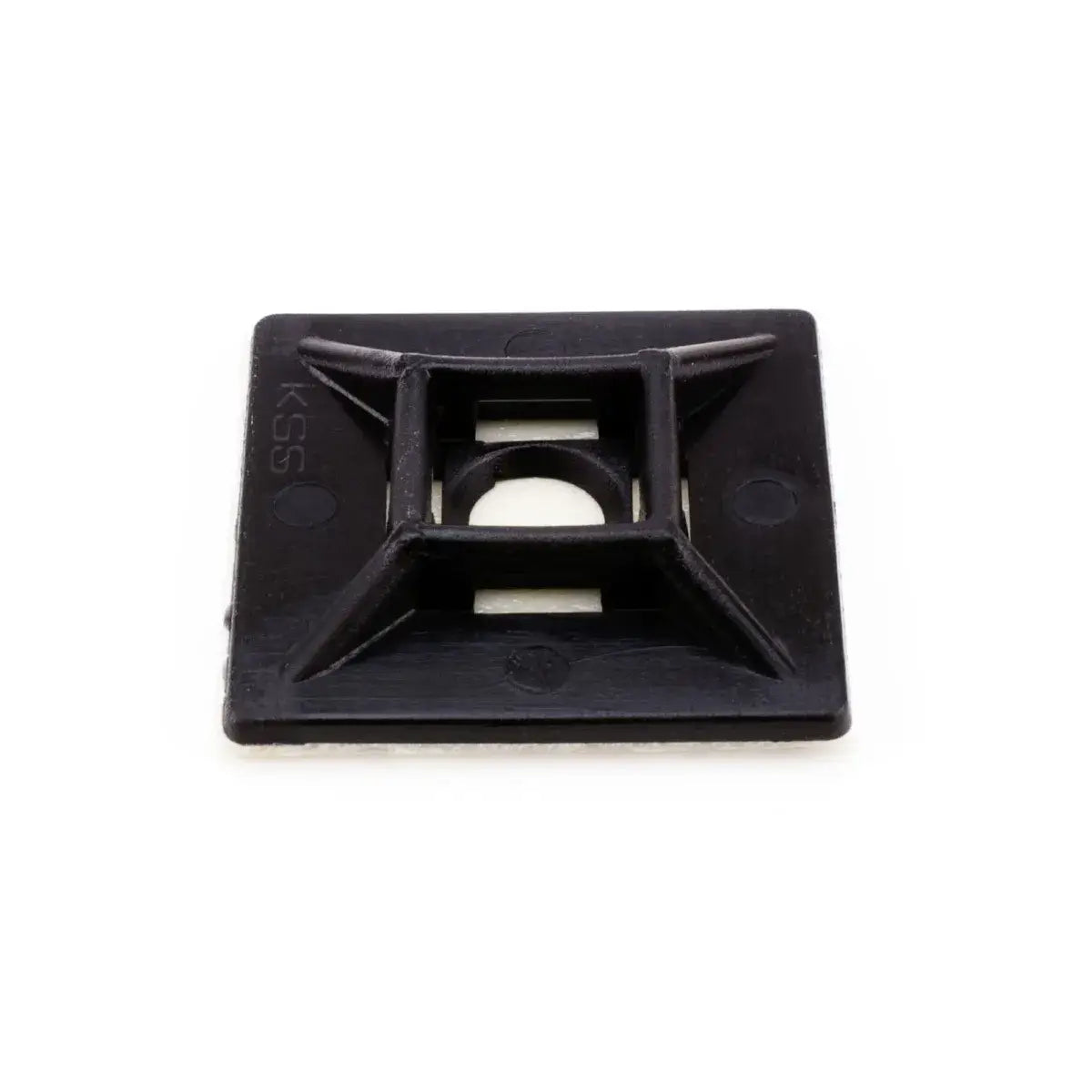 Self Adhesive Tie Mount 28 x 28mm 4.8mm - Colour: Black | 100 pk