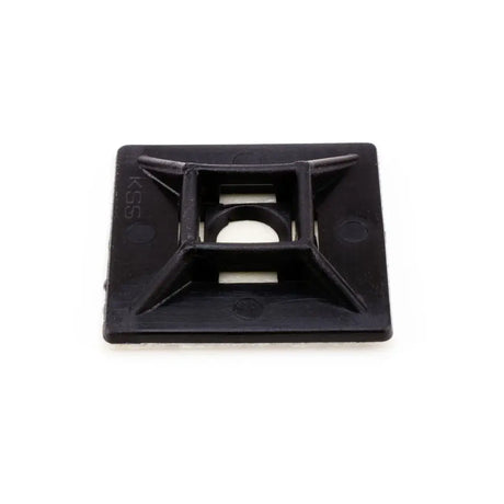 Self Adhesive Tie Mount 28 x 28mm 4.8mm - Colour: Black | 100 pk