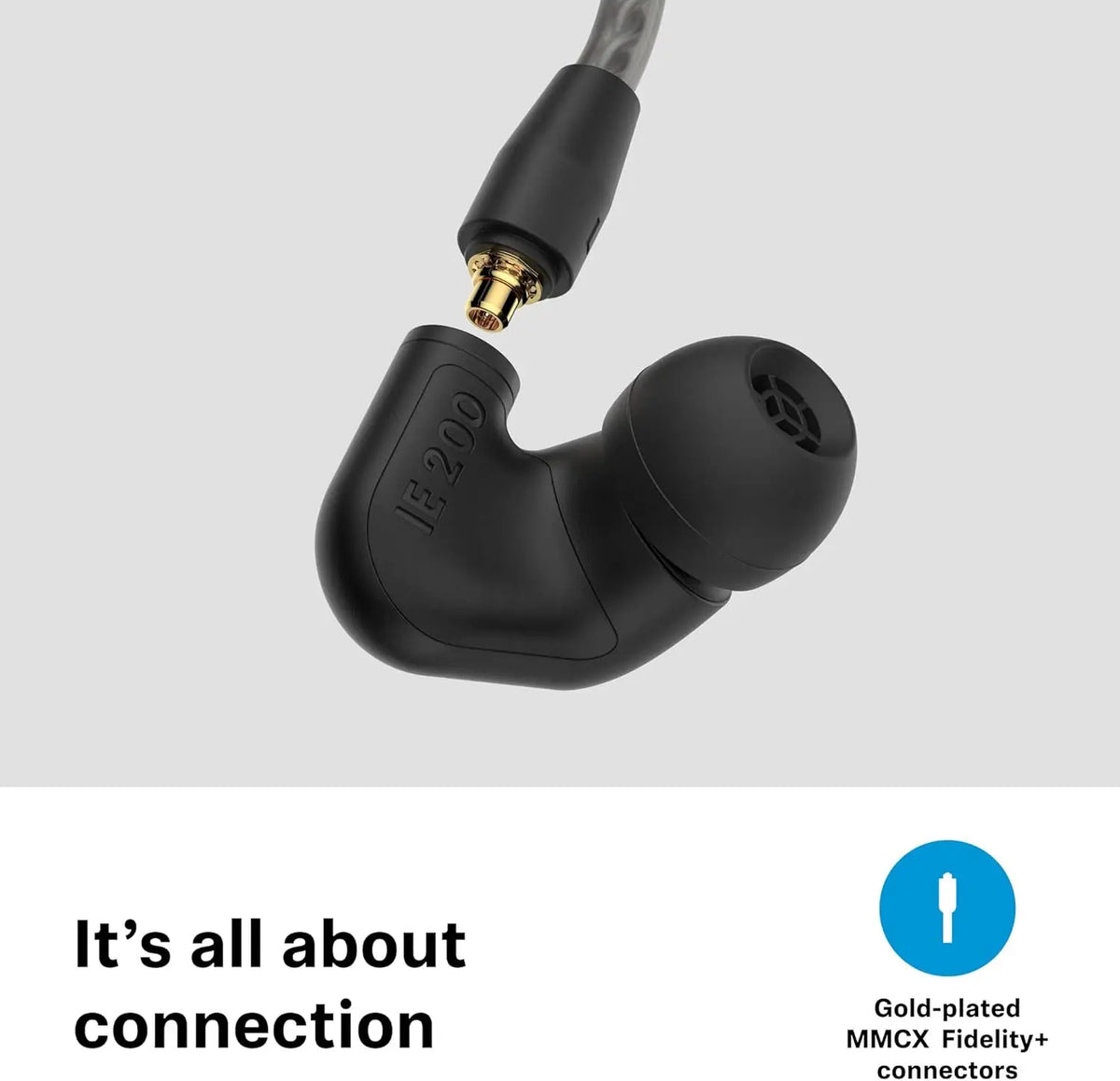 Sennheiser Consumer Audio IE 200 in-Ear Audiophile Headphones Black