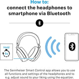 Sennheiser Momentum 4 Wireless Headphones - Graphite Bluetooth Adaptive Noise Cancellation 60h Battery Lightweight