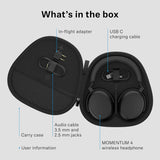 Sennheiser Momentum 4 Wireless Headphones - Graphite Bluetooth Adaptive Noise Cancellation 60h Battery Lightweight