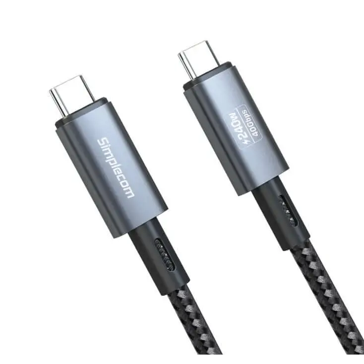 Simplecom CA615 USB-C to Cable USB4 40Gbps 5A 240W PD3.1 8K@60Hz 1.5M