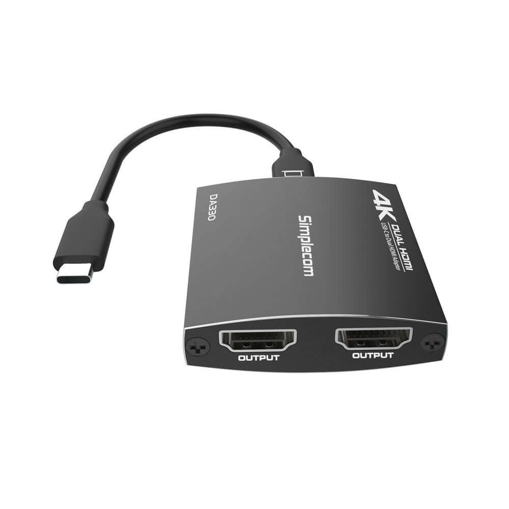 Simplecom DA330 USB-c to Dual HDMI MST Adapter 4k@60hz With PD and Audio Outconsumables