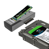 Simplecom SA536 USB to M.2 and SATA 2-IN-1 Adapter for 2.5’’/3.5’’ HDD & NVMe/SATA SSD with Power Supply 3.2 Gen2 10Gbps