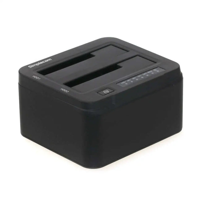 Simplecom SD322 Dual Bay USB 3.0 Aluminium Docking Station for 2.5’’ and 3.5’’ SATA HDD Black