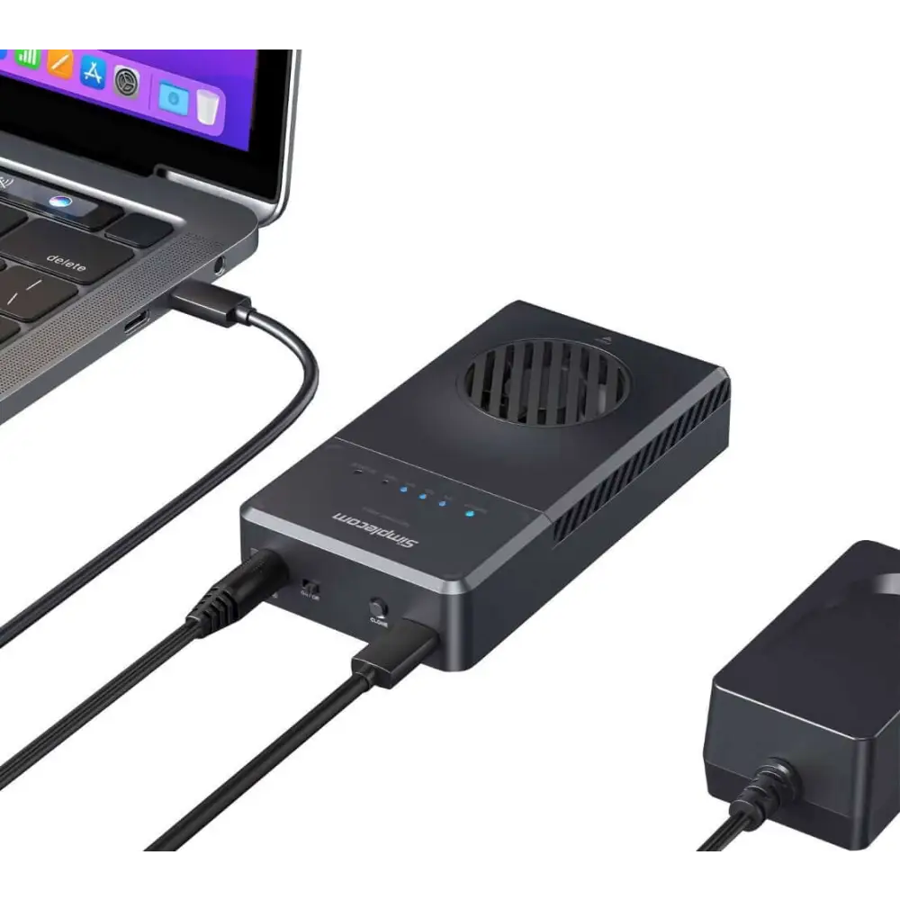 Simplecom SD560 Dual Bay NVMe M.2 SSD Enclosure Offline Clone Docking Station USB 3.2 Gen2 10Gbps