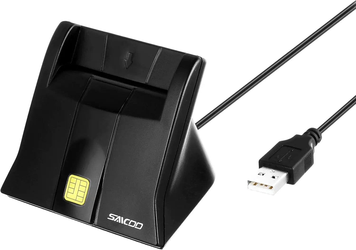 Smart Card Reader DOD Military USB Common Access CAC Compatible with Mac OS Win - Vertical Version