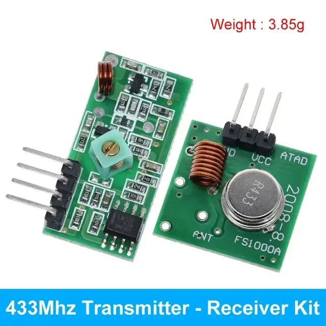 Smart Electronics 433Mhz RF Transmitter and Receiver Module Connection Kit For arduino/ARM/MCU WL DIY 315MHZ/433MHZ