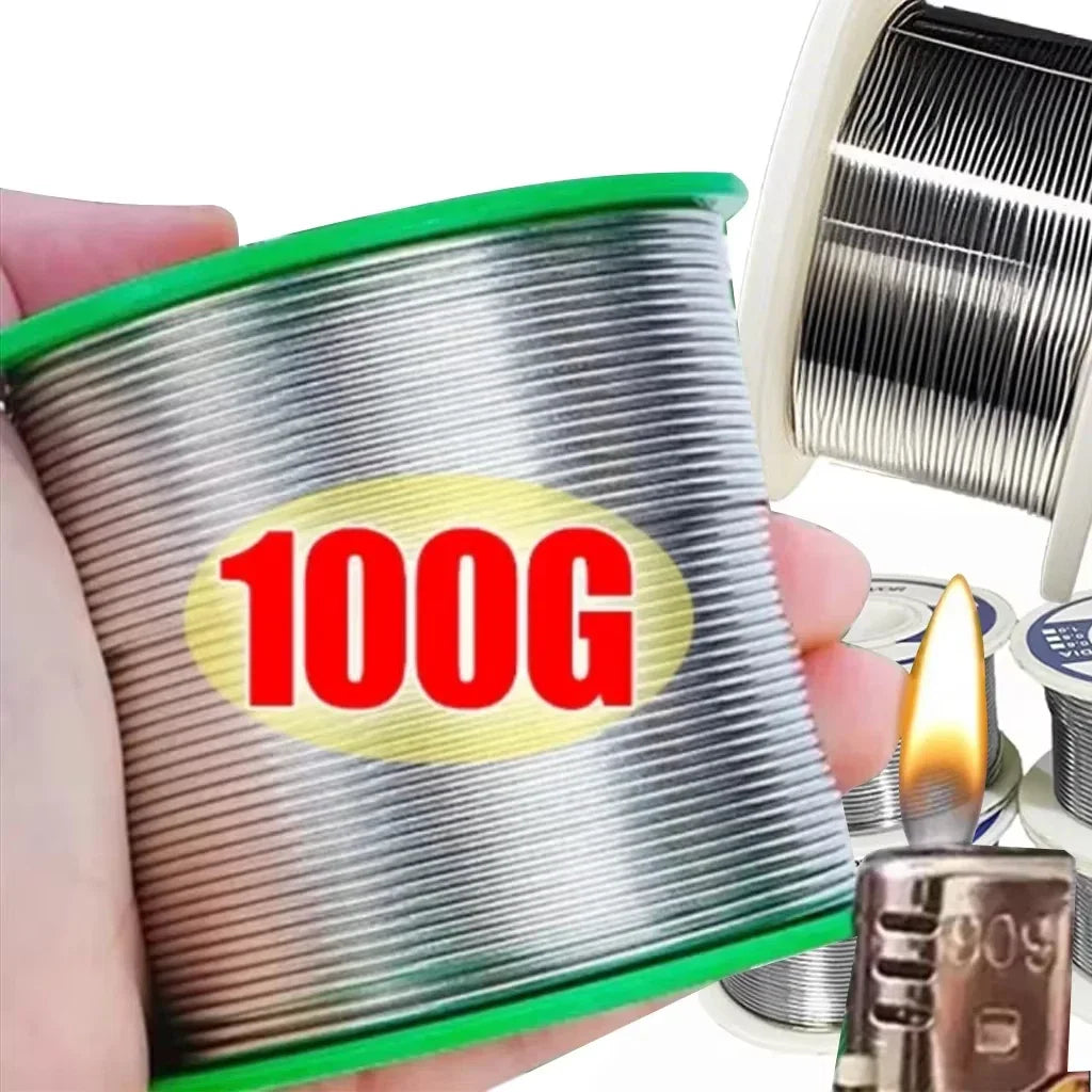 Soldering Tin Wire Melt Rosin Core Solder Roll No-clean FLUX 2.0% 0.8mm 100g