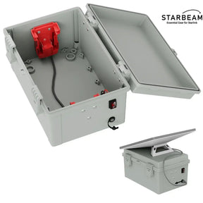 STARBEAM Starlink Mini Dual Milwaukee 18V/20V Battery Adapter Box with DC Plug & Switch