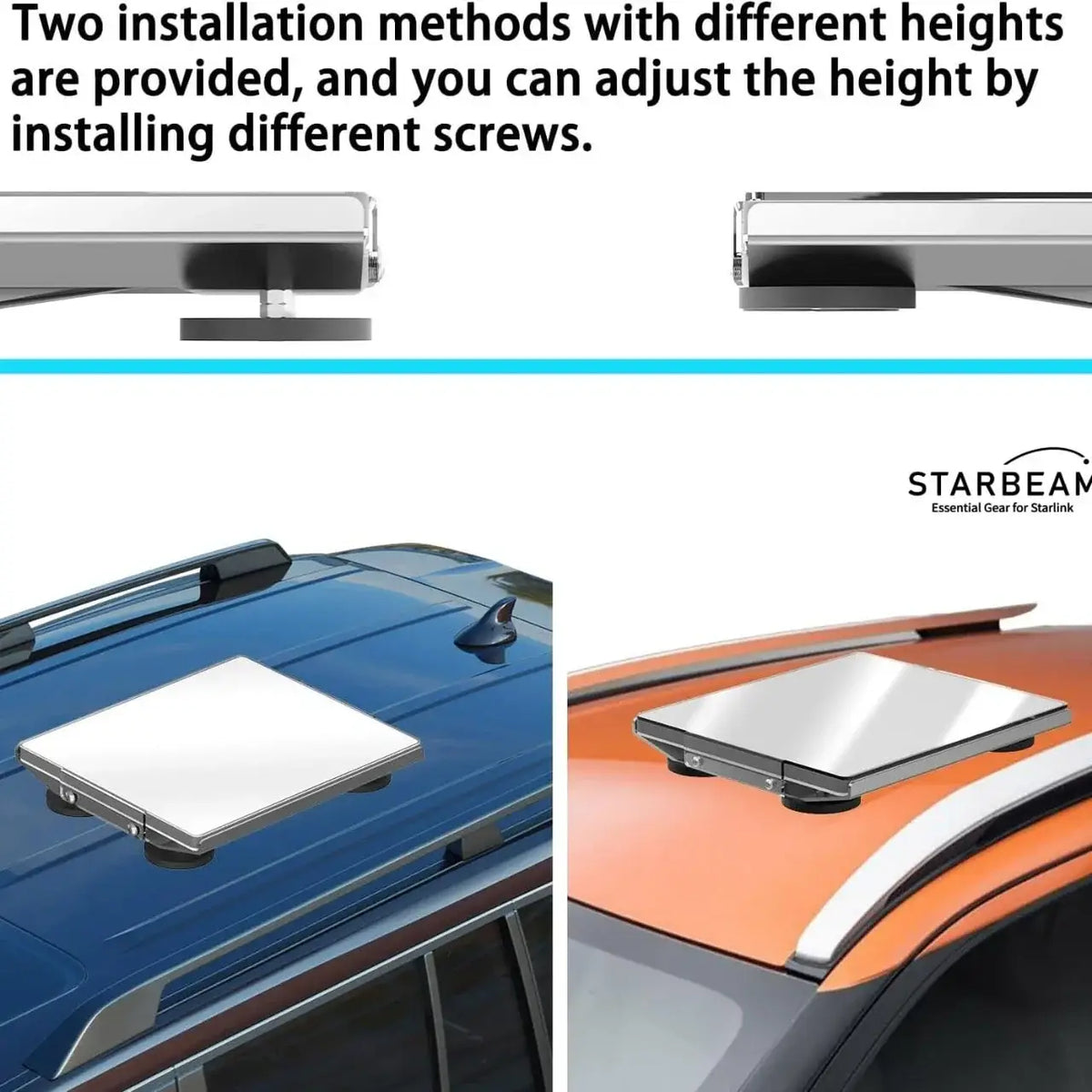 STARBEAM Starlink Mini Protective Vehicle Mount with Magnetic Feet