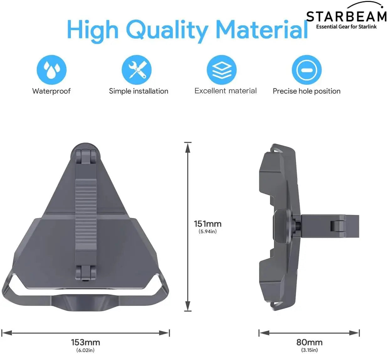 STARBEAM Starlink Mini Roof Rack Mount - Aluminium Alloy