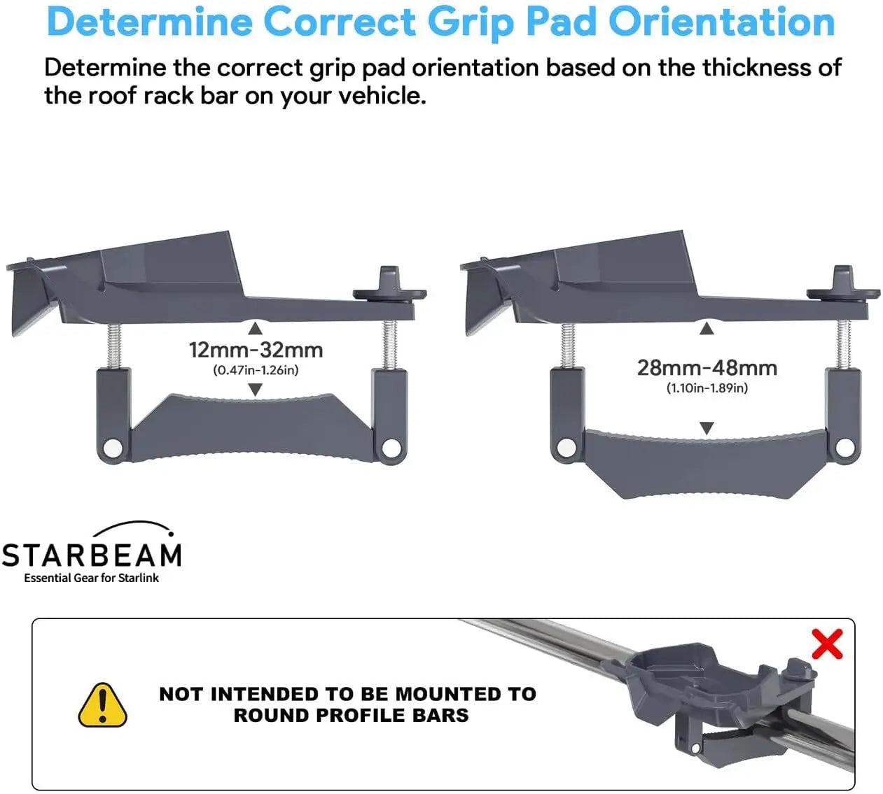 STARBEAM Starlink Mini Roof Rack Mount - Aluminium Alloy