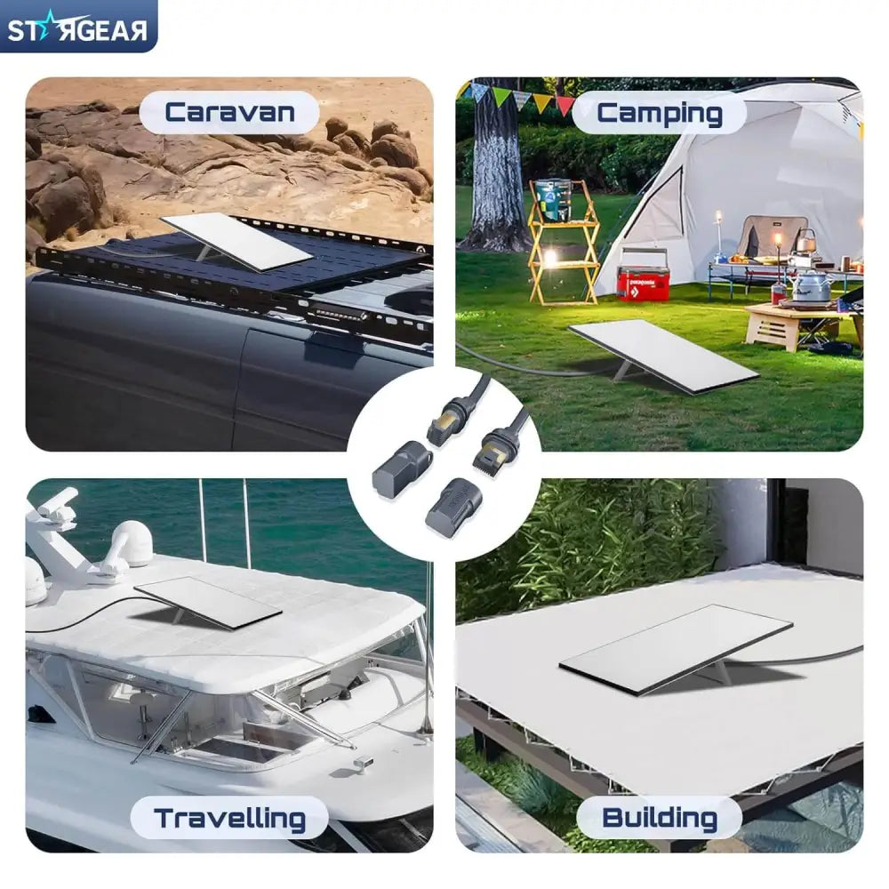 STARGEAR 15M/49FT Replacement Cable Compatible with Starlink Standard V3 and Mini Ethernet Waterproof Outdoor Grey