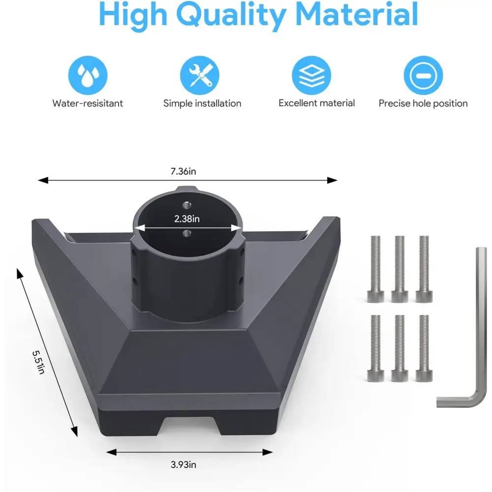 Starlink Gen 3 Pipe Adapter Durable Aluminum Pole Mount Kit Compatible with STARLINK Standard Dish V3 Kickstand Dishy