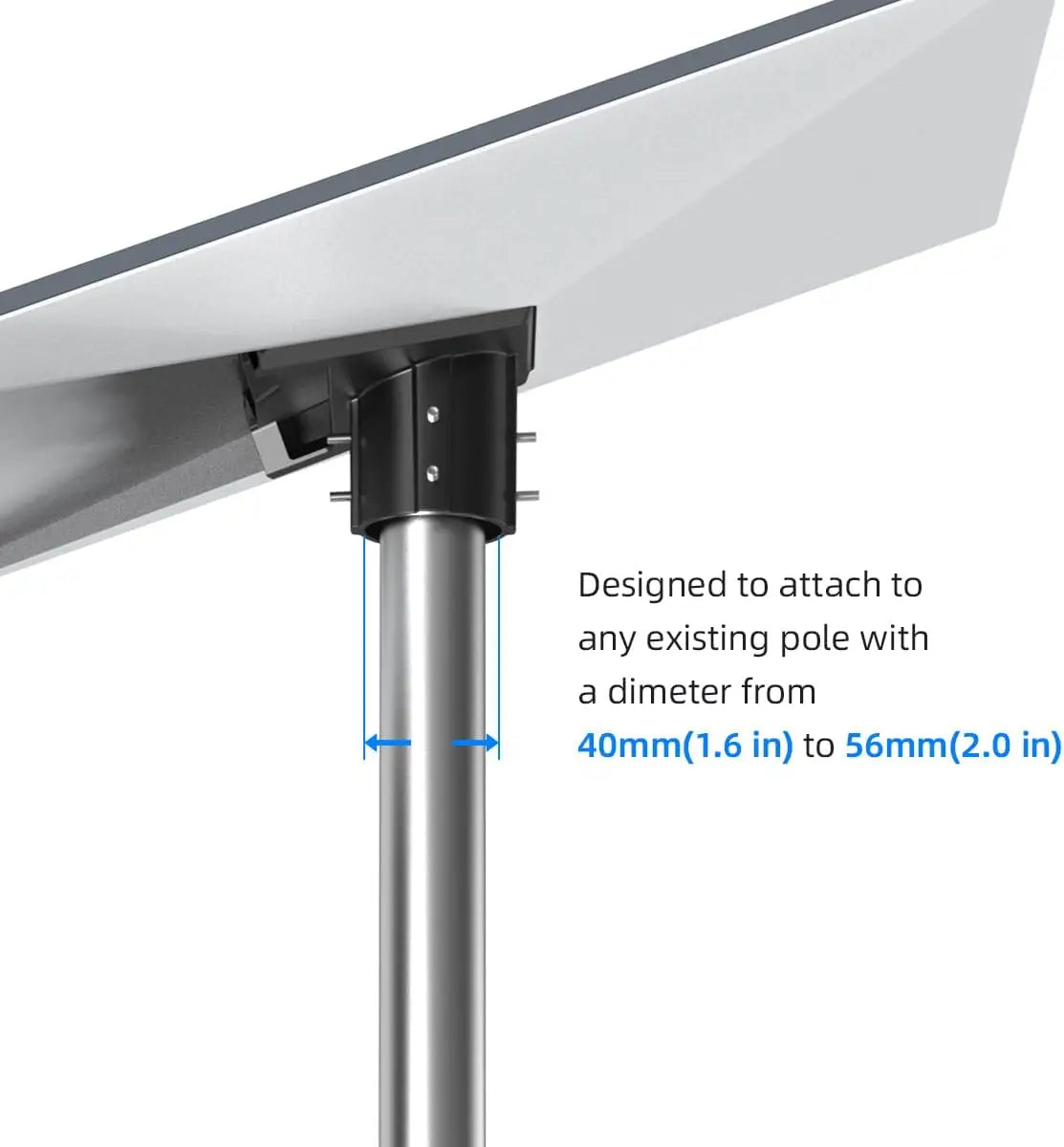 Starlink Gen 3 Pipe Adapter Mounting Kit Accessories Pole Mount Compatible with STARLINK Standard Dish V3 Kickstand