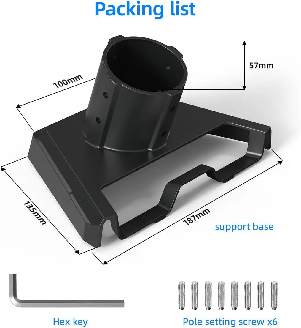 Starlink Gen 3 Pipe Adapter Mounting Kit Accessories Pole Mount Compatible with STARLINK Standard Dish V3 Kickstand