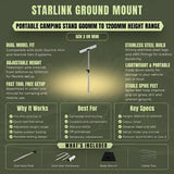 Starlink Ground Mount Camping Stand Gen3/4