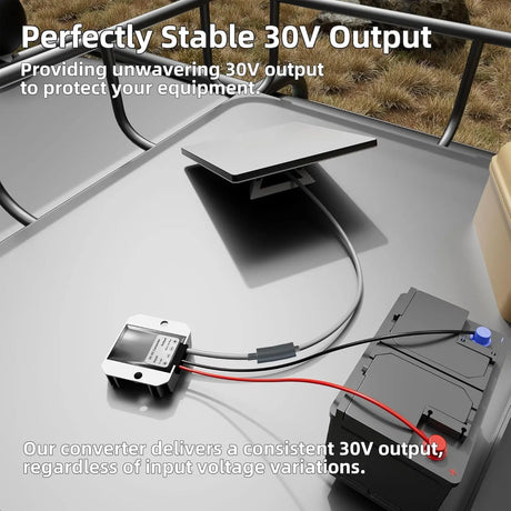 Starlink Mini 12V Adapter Power Cord - 12/24V (9-28V) to 30V 3.5A DC Step-Up Converter with 5521 Female Output