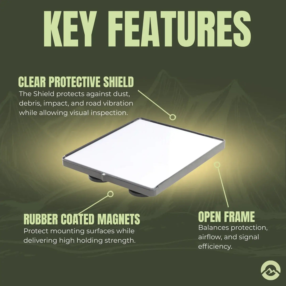 Starlink Mini Flat Shielded Magnet Mount