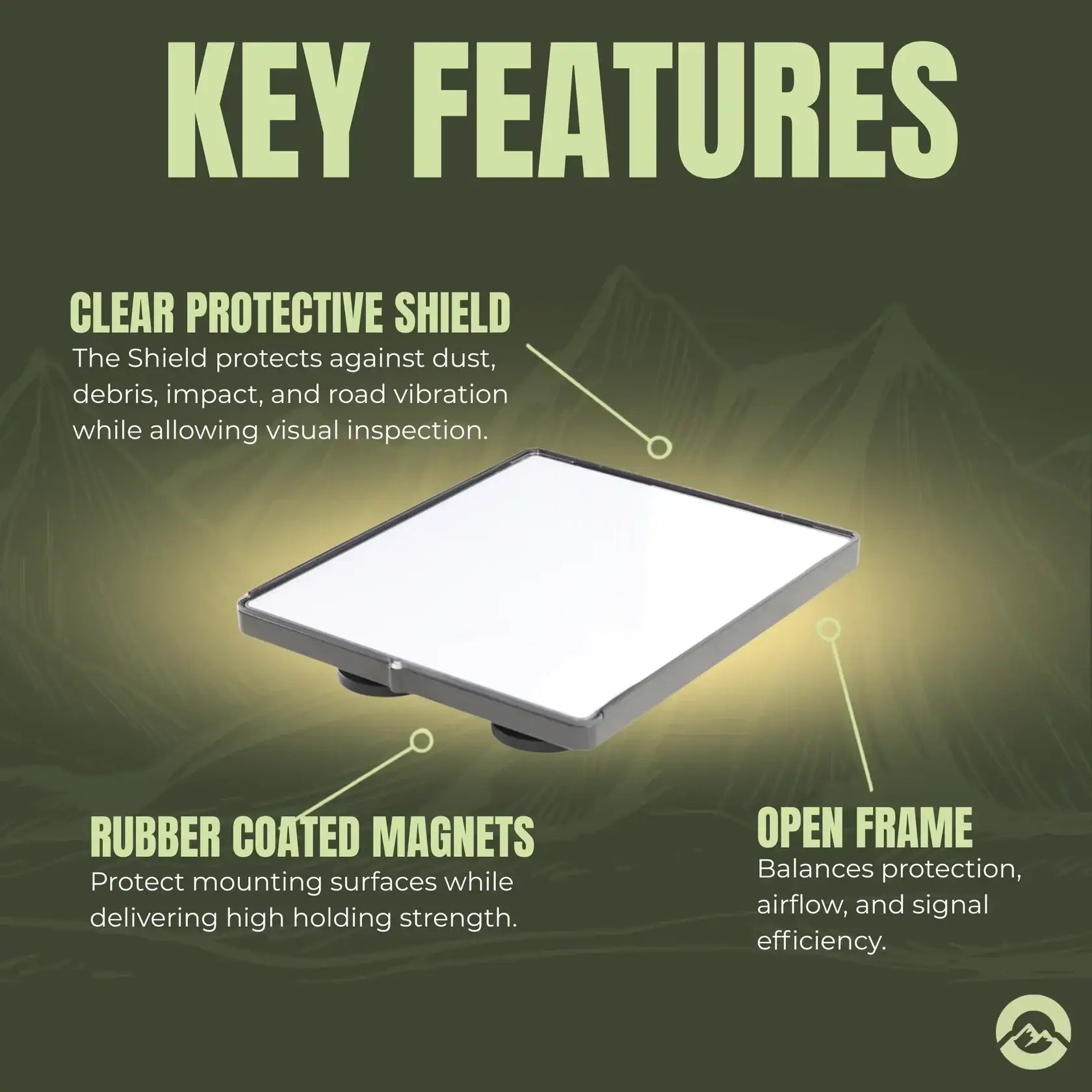 Starlink Mini Flat Shielded Magnet Mount