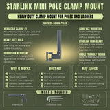 Starlink Mini Pole Clamp Mount