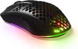 SteelSeries Aerox 3 Wireless Onyx 6-Button 68g Gaming Mouse - 180 Hours Lag-Free - Fast-Charging 15mins > 40 - IP54