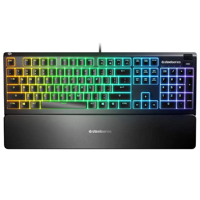 SteelSeries Apex 3 RGB Gaming Keyboard - Whisper-Quiet Switches