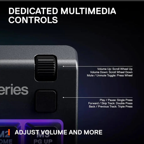 SteelSeries Apex 3 TKL Compact Whisper Quiet IP32 Water & Dust-Resistant Gaming Keyboard - Prism 10-Zone RGB