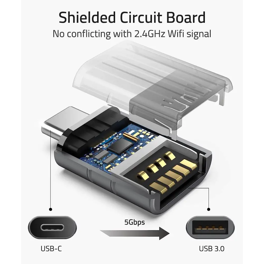 Syntech USB C to Adapter Pack of 2 Male USB3 Female Compatible with MacBook Pro 2023 iMac iPad Mini 6/Pro Air 2022