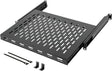 Tecmojo 1U Sliding Rack Shelf with 350mm Deep 4-Post Vented Server Mount Adjustable Range of 350-500mm Support to 50kg