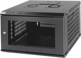 Tecmojo 6RU Wall Mount Network Cabinet Data Server Rack Enclosure with Lockable Mesh Door and Side Panels 50 kg /110